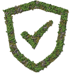 green-safety-protect-guard-symbol-nature-protection-symbol-isolated-with-forest-and-mountain-shape